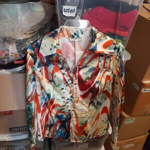 NEW TAG ! Mishca Women Colorful Artsy Jacket Size L